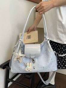 Women's Handbag, Minimalist And Elegant Style, With Large Capacity, Suitable For Autumn/Winter - Bright - View 6