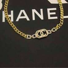 New Fashionable Versatile Pearl Necklace For Women, Pendant Clavicle Chain,  Choker - Gold - View 4