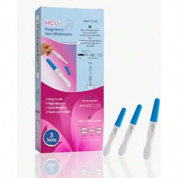 Pregnancy Test Midstream Early Detection Home Test Kit For Accurate Results In Minutes 3 Count Pink Packaging Clinically Proven Sensitivity