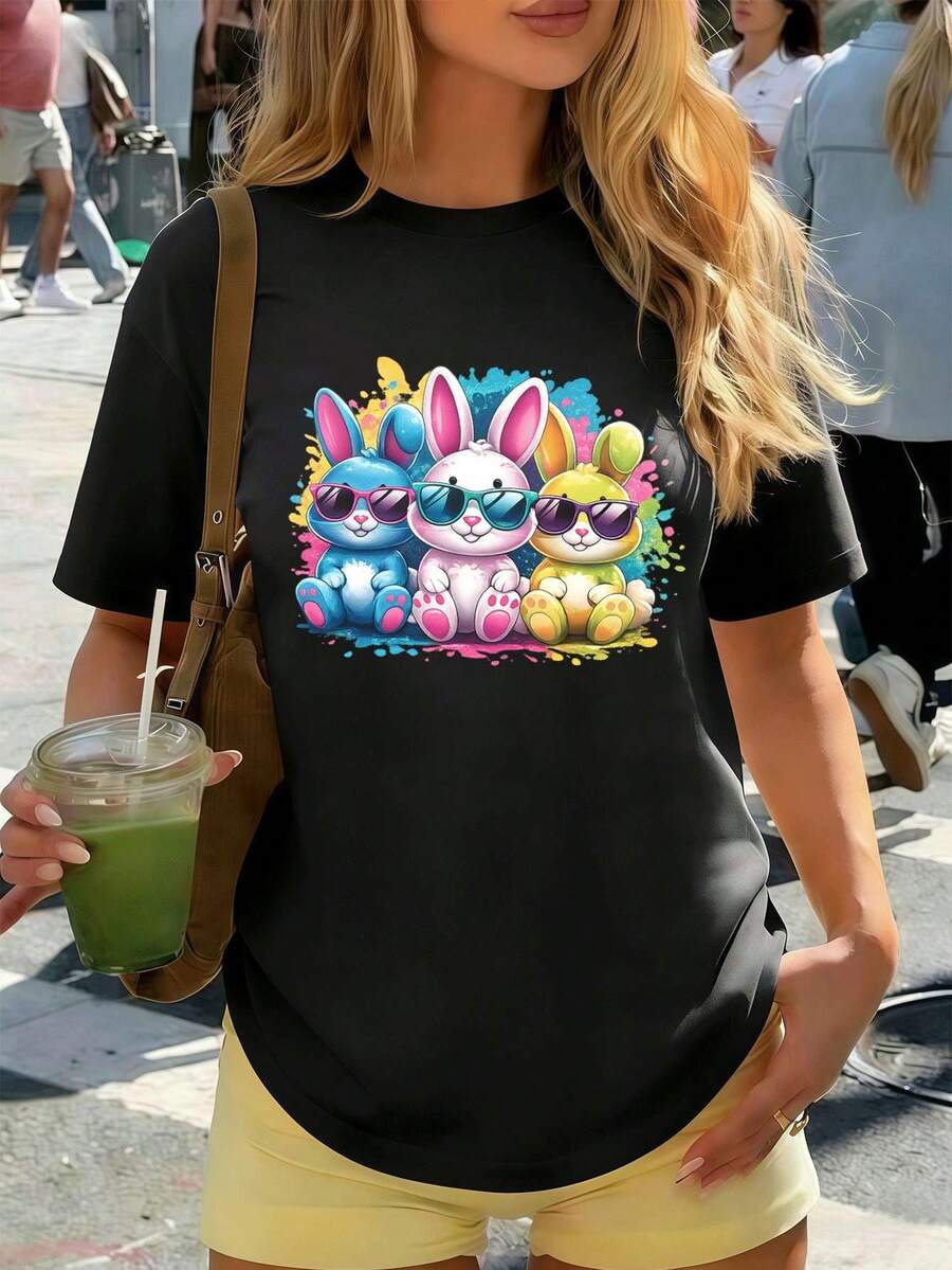 Women T-Shirts - Black - View 1
