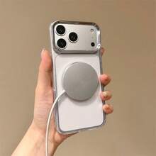 Ốp lưng điện thoại chống rơi, từ tính, có vòng tròn tráng gương, hỗ trợ sạc không dây và sạc trên ô tô, phiên bản quốc tế, tương thích với Galaxy S24 Ultra/S24 Plus/S24/S23 Ultra/S23 Plus/S23/S22 Ultra/S22 Plus/S22/S21 Ultra/S21 Plus/S21 FE/S23 FE/S20 Ultra/S20 Plus/S20 FE và các dòng máy khác. - Bạc - Xem 3