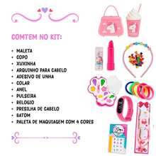 kit Maquiagem Com Maletinha Make Linda Completa - default - Visão 4