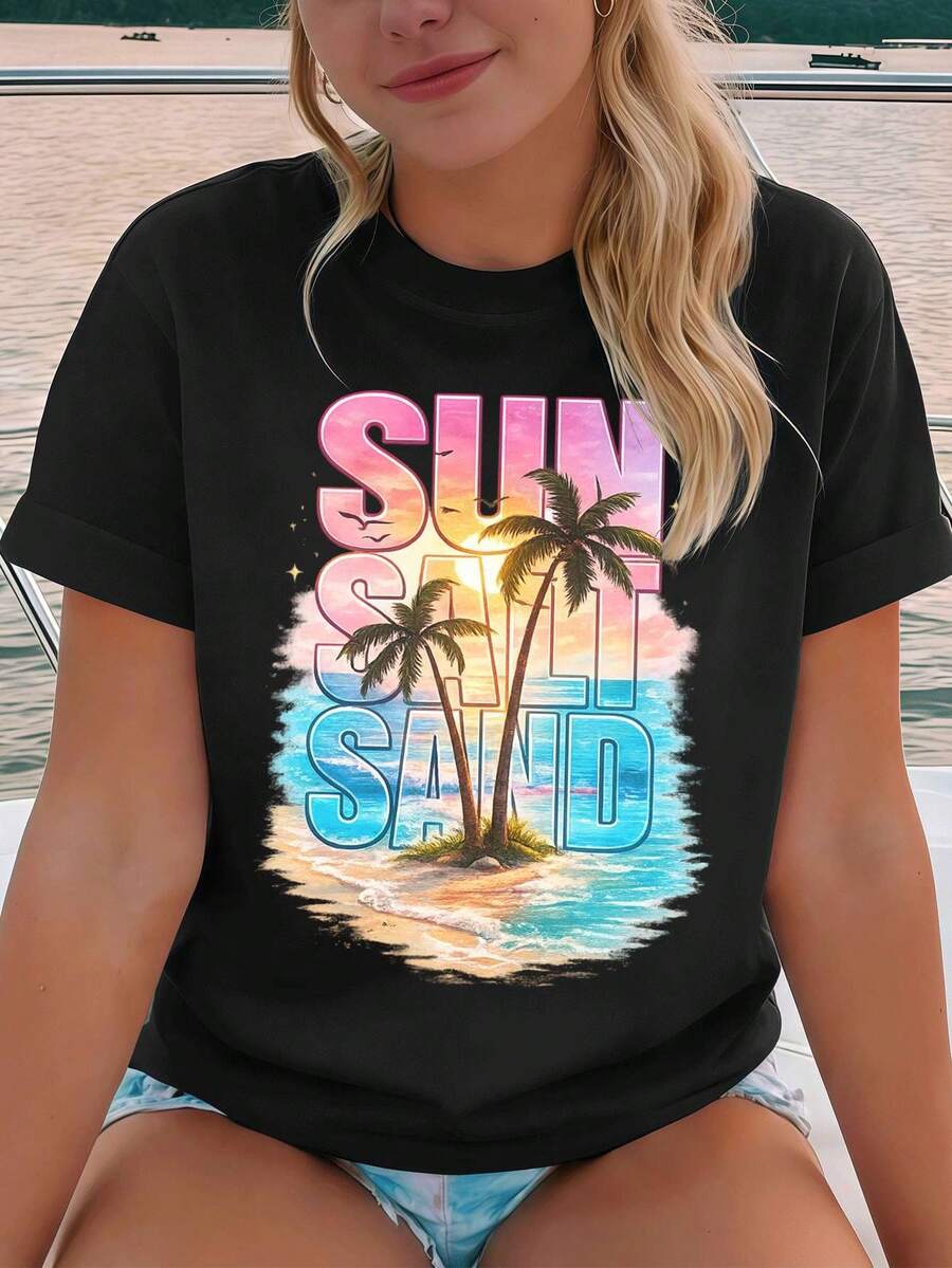 Women T-Shirts - Black - View 1