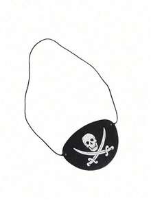Pirate Hat Set Costume Combo Hat Vintage Pirate Hat Telescope Eye Patch Face Mask Set Activity Costume Cosplay Party Outfit - Multicolor - View 6