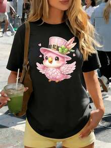 Women T-Shirts - Black - View 1