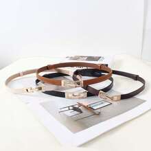 1pc Adjustable Elastic Waist Belt, Suitable For Summer, Autumn, Daily And Outdoor Use - Black - View 4