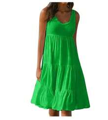 Vestido Sexy con tirantes para mujer, vestido elegante liso ceñido sin mangas con espalda descubierta y abertura para fiesta y discoteca, vestidos por debajo de la rodilla para mujer - 8806-Blanco - Ver 3