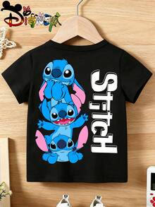 Disney Camiseta infantil con estampado de Woody y Buzz Lightyear de Toy Story, diseño llamativo y adorable, lavable a máquina, ideal para actividades diarias, citas de juego, salidas informales y uso diario. Envío desde almacén local. - Negro - Ver 5