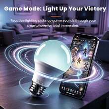 3pcs, RGBCW Smart LED Bulbs, 16 Million Colors LED Light Bulbs, Music Sync Dimmable With 28 Preset Scenes, Countdown Timer Auto On/Off, A19 E26 9W 60W Equivalent, App Remote Control For Home Bedroom Party Decor - Xem 9