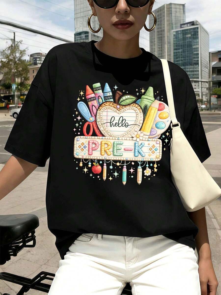 Women T-Shirts - Black - View 1