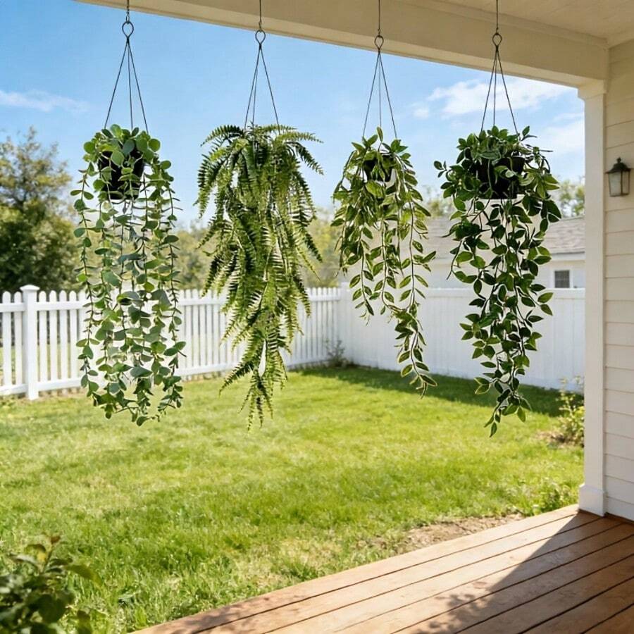 人造绿植，槐树叶，桉树叶，桉树曼陀罗，波斯稻草人，藤编悬挂墙饰，绿植