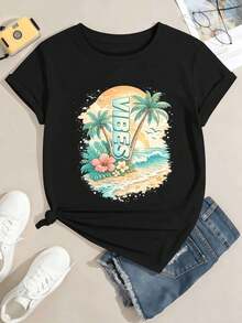 Women T-Shirts - Black - View 2