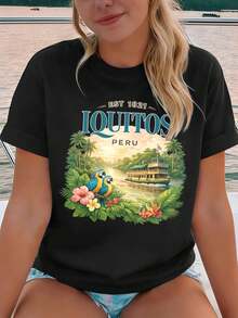 Women T-Shirts - Black - View 1