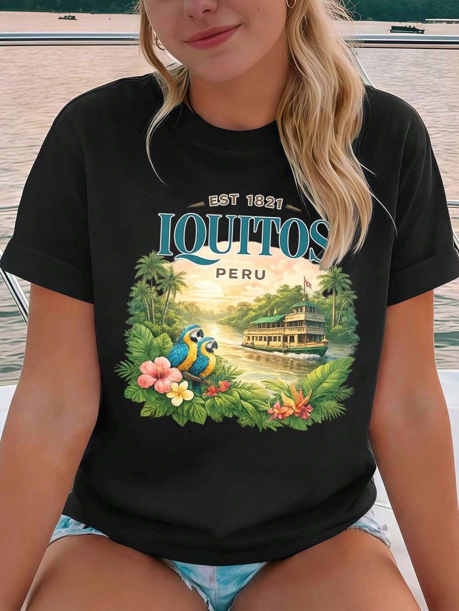 Women T-Shirts - Black - View 1