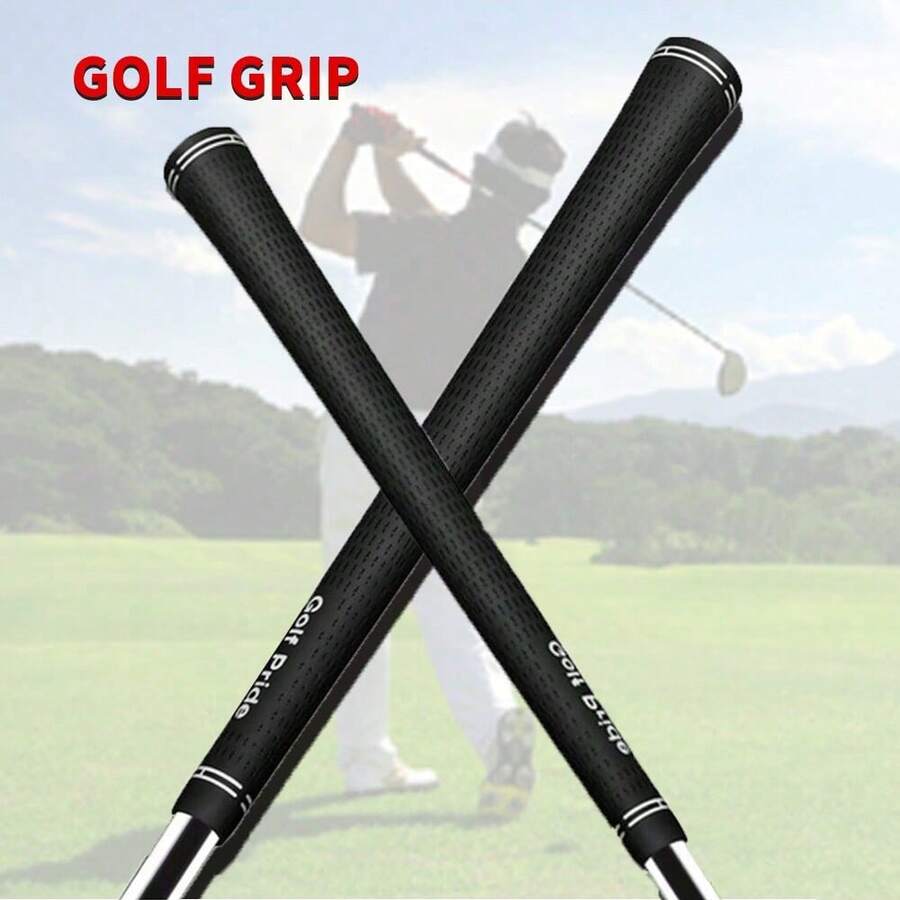 Golf Grips 1PC/10PCS Standardsize Golf Club Grips,All-Weather Firm Control And High Performance Grips Provides Superior Comfort And Responsiveness,Surface Non-Slip | Swing Faster & Square The Clubface More Naturally. - Black - View 1