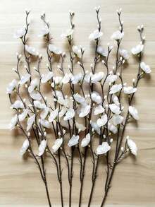 14/12/6 Artificial White Plum Blossoms, Realistic Simulated Flowers, Suitable For Wedding Decoration, Room Decoration, Home Decoration, Bedroom Decoration, Office Decoration, Hotel Decoration, Outdoor Garden Decoration, Party Decoration, Living Room Decoration, Mother's Day, Mother's Day Decoration, Mother's Gifts, Spring And Summer Decoration, Table Flowers, Wedding Table Flowers, Wedding Flowers - Multicolor - View 10