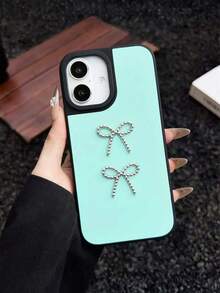 Vitality Bow Anti-Slip Shockproof Phone Case, Suitable For IPhone 17/16/15/14/13/12 Pro Max, Compatible With Wireless Charging, Personalized Protective Case - Black - View 9