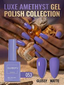 Brand GUIBOFU 1pc No.053 Gel Nail Polish - Lilac Purple - View 3
