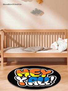 1pc High-Quality Velvet Baby Room Decorative Carpet, Children's Area Rug, Soft Playroom Mat, Machine Washable, Multiple Sizes Available, Creative Themed Decorative Carpet - Multicolor - View 8