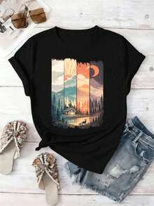 Women T-Shirts - Black - View 2