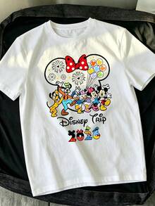 Disney Trip 2026 Family Matching Shirts, Mickey & Friends Themed T-Shirts For Mom Dad Kids, Perfect For Disneyland Vacation - 女童 - 查看 2