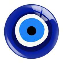 10/20 piezas Parches de Ojo Malvado Multipatrón, Parches Redondos de Gemas de Tiempo, Adecuados para Joyería DIY Hecha a Mano, Llavero, Colgante, Imán de Nevera, Accesorios, Versátil y Práctico, Regalo Encantador para Amigos o Familia - Multicolor - Ver 5