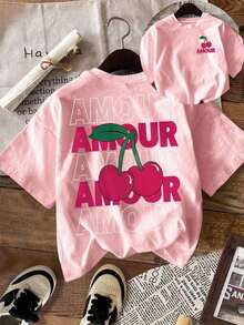 Camiseta de primavera para mujer, ropa de resort, primavera - Rosa - Ver 4