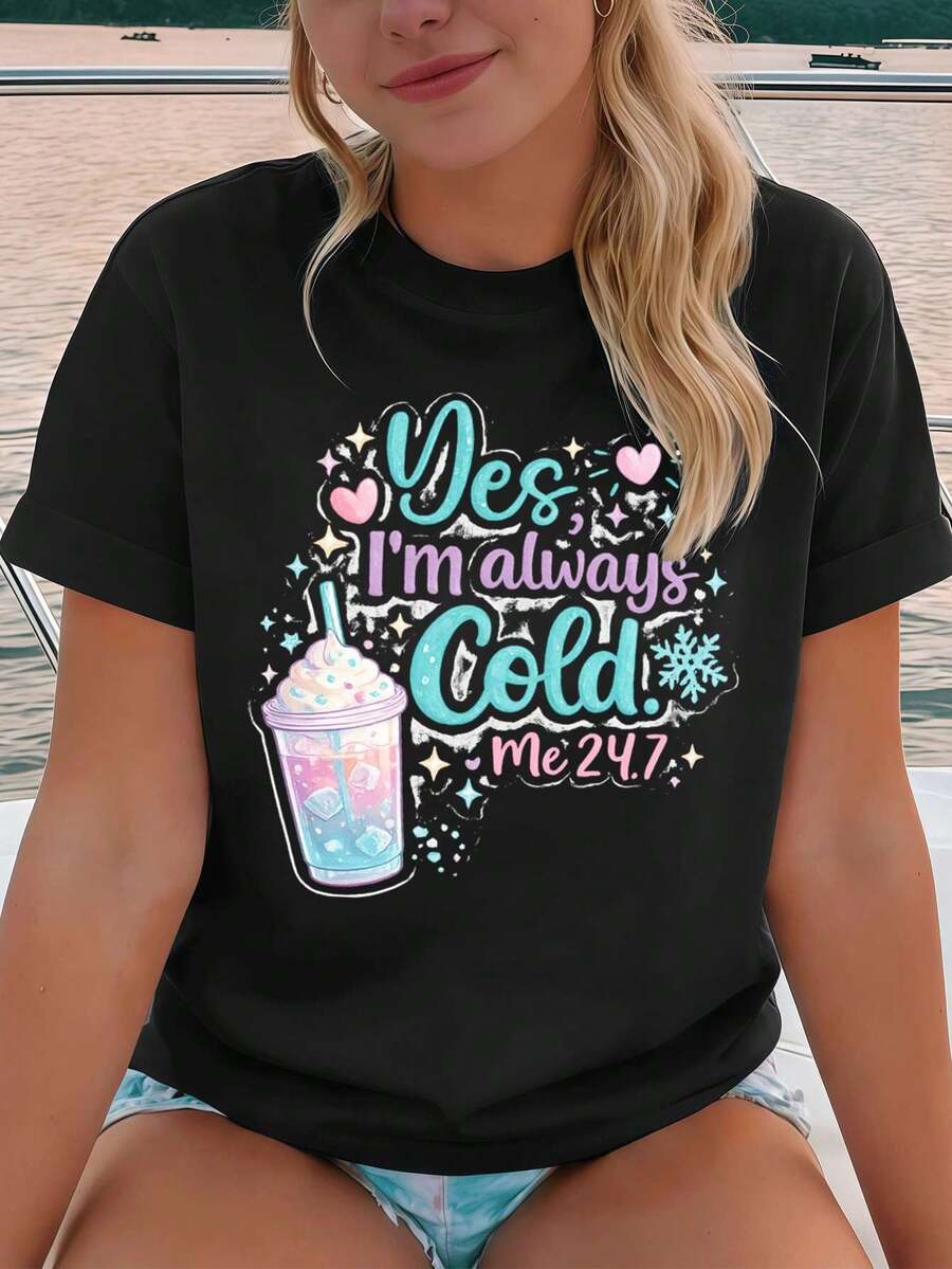 Women T-Shirts - Black - View 1