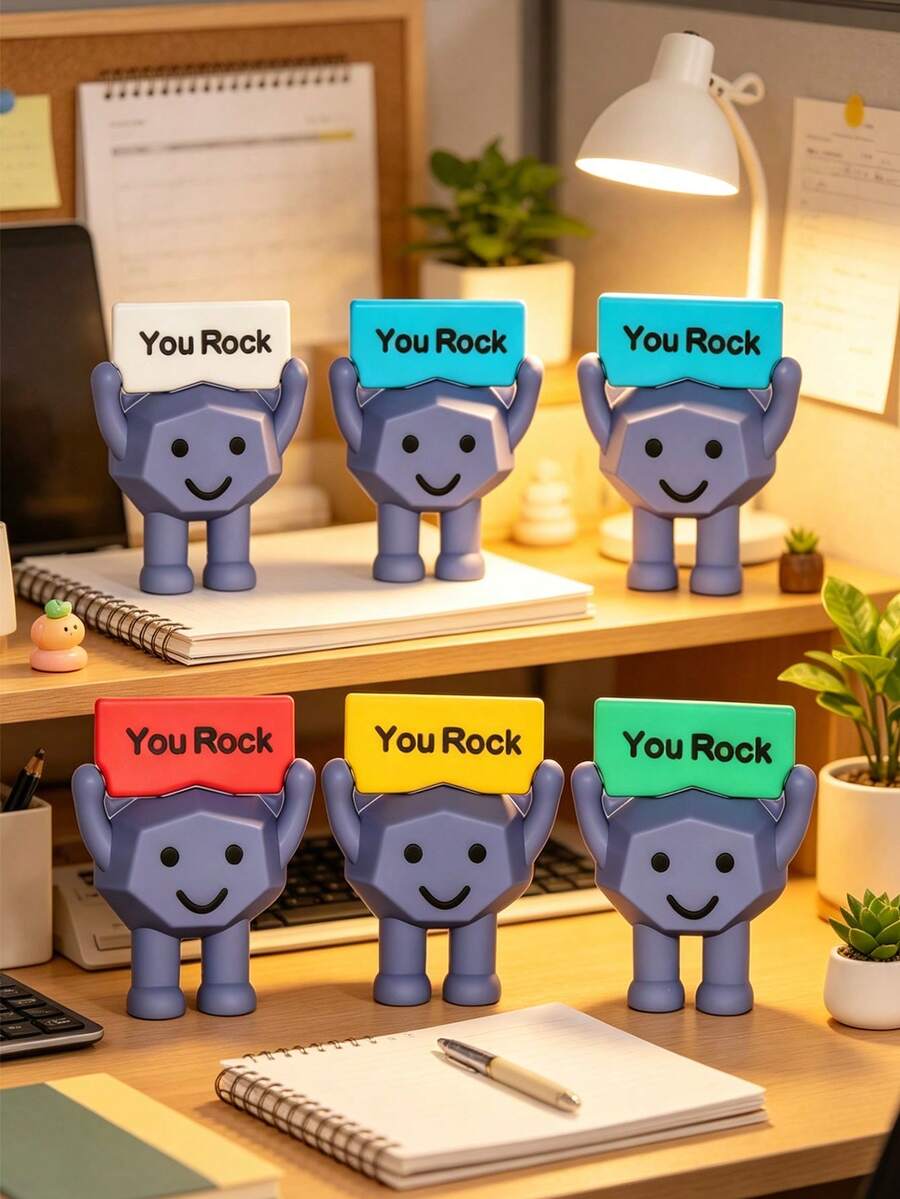 12pcs Mini Inspirational "You're Awesome" Decor, Cute Smiling Elephant Shaped Decorations With "You're Awesome" Slogan, Great For Coworkers, Employees, Teachers, Decorative Gifts, Party Favors, Graduation Gifts, Holiday Parties - A - View 1