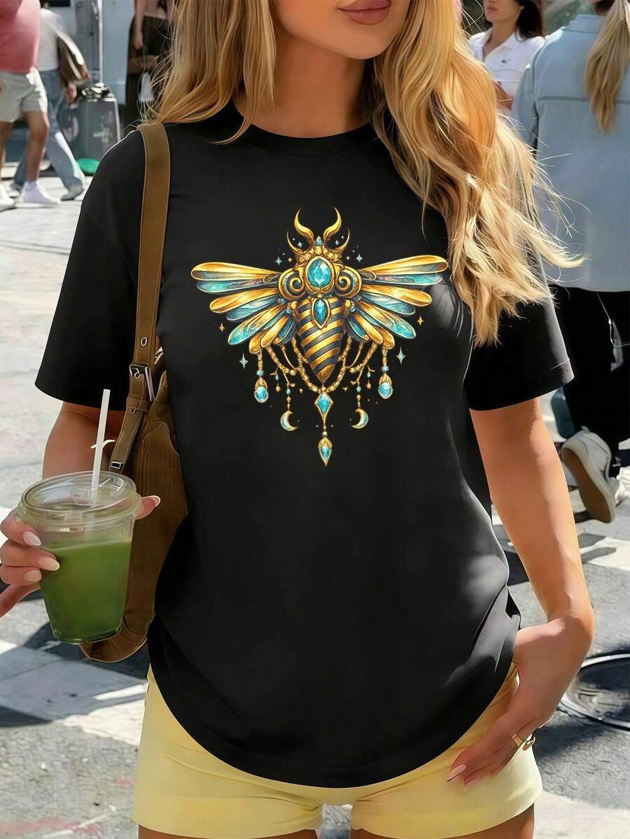 Women T-Shirts - Black - View 1