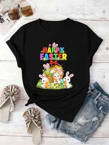 Women T-Shirts - Black - View 2