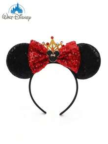 Băng đô cài tóc hình vương miện và nơ Minnie Mouse của Disney, một phụ kiện tóc hoạt hình lấp lánh và đáng yêu, hoàn hảo cho các bữa tiệc ở trường, tiệc hóa trang, cosplay và công viên giải trí, là món quà lý tưởng cho mọi dịp. Băng đô cài tóc có nơ Minnie Mouse này phù hợp cho cả bé trai, bé gái và các cặp đôi, là món quà Ngày Valentine tuyệt vời dành cho người yêu. (Phụ kiện tóc, Băng đô, Dây buộc tóc, Mũ đội đầu nữ) - Nhiều màu - Xem 1