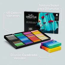 Indra Professional Soft Dry Pastel Chalk Set, 48 Pieces - Sets - View 3