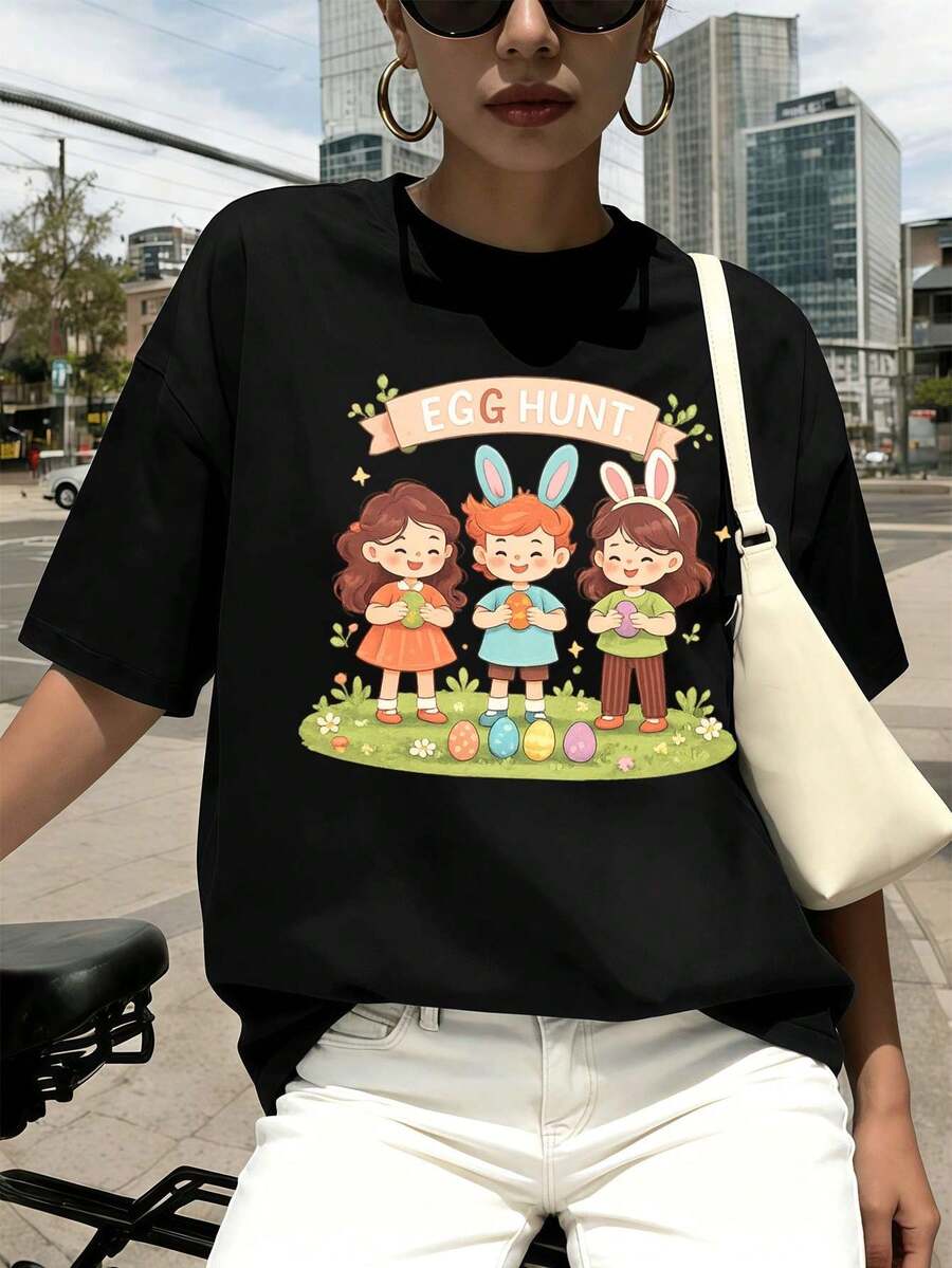 Women T-Shirts - Black - View 1