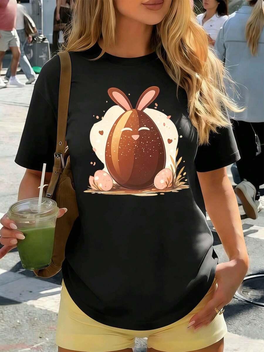 Women T-Shirts - Black - View 1