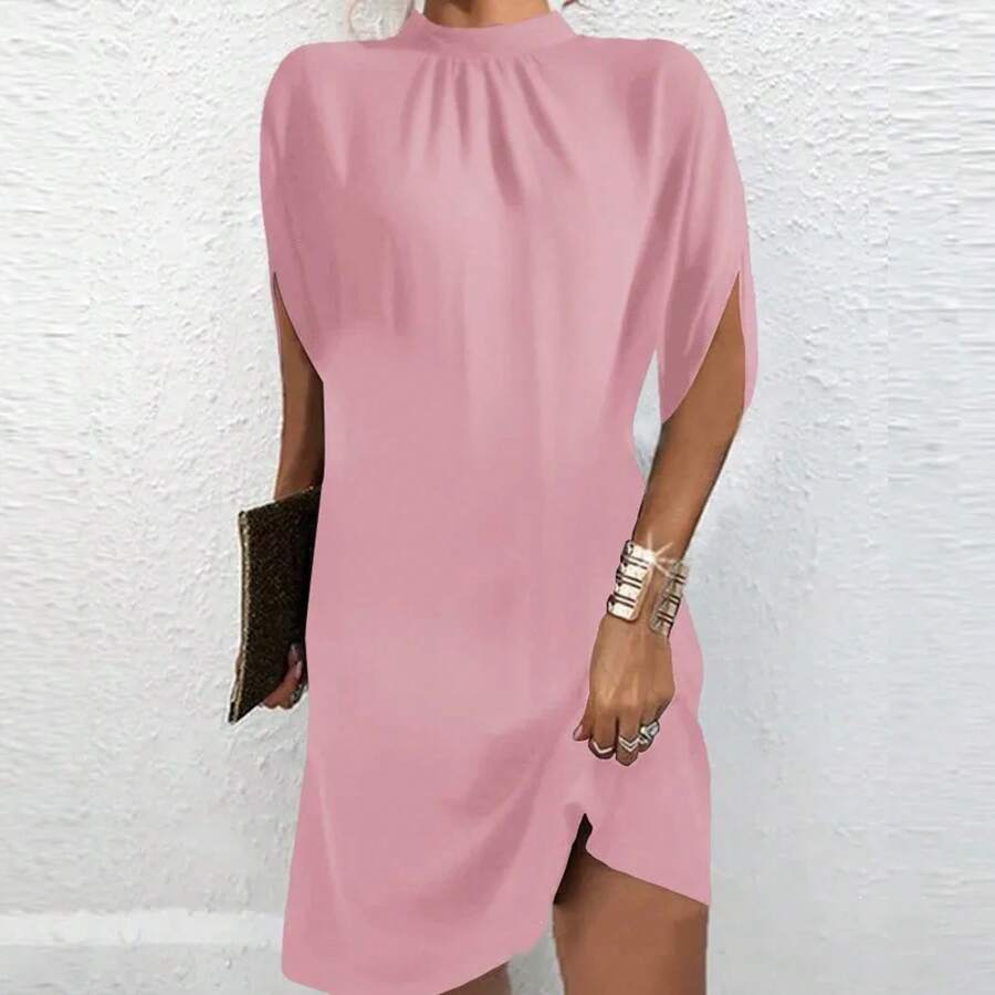 Vestido corto bohemio de verano para mujer, minivestido de manga corta con cuello en V, estampado Vintage de flores, holgado, elegante, para vacaciones en la playa - 29 - View 1