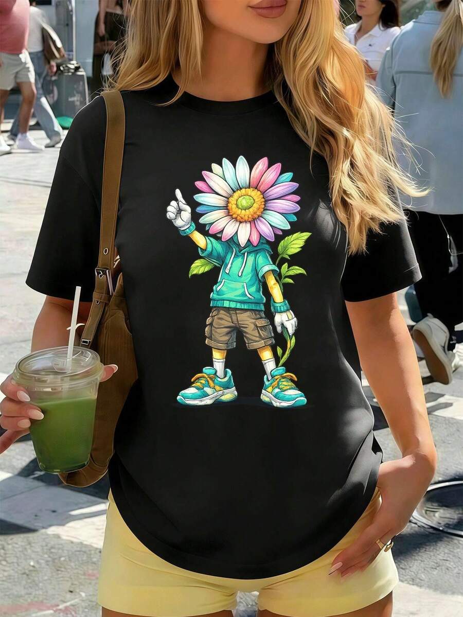 Women T-Shirts - Black - View 1