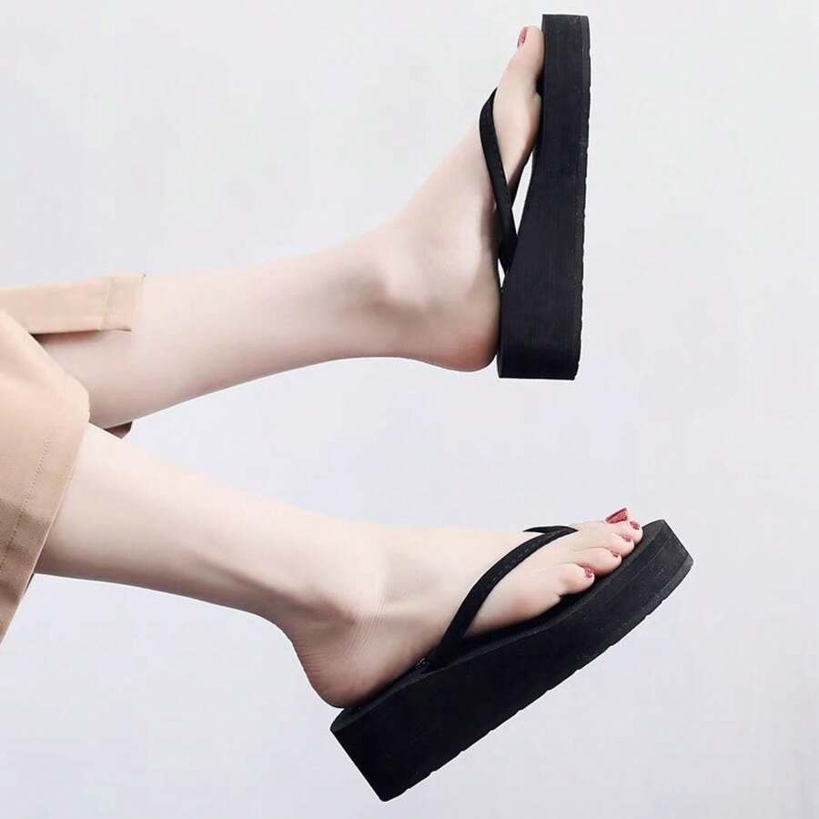 Women Skateboarding Shoes - 3cm Low Heels, YY Black Rose - View 1