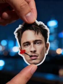 1/150pcs Personalized Paper Cupcake Toppers, Custom Face Theme Birthday Party Cupcake Decorations & Personalized Photo Party, Back To School - Multicolor - View 5