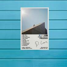 1幅无框帆布画 - Daniel Caesar《弗洛伊德》专辑封面艺术，当代音乐主题墙面装饰，适用于卧室、客厅、工作室、宿舍、办公室 - 1PC - 查看 2