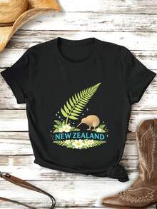 Women T-Shirts - Black - View 2