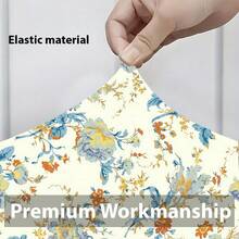 2/4/6pcs Vintage Floral Pattern Stretch Seat Cushion Covers, Chair Covers, Suitable For Home Decor, Living Room, Dining Room, Garden, Hotel, Party Events, Washable Polyester Material, Chair Seat Pad Protector - Multicolor - View 6