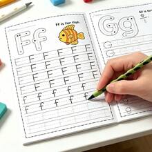 32頁英文練習本，學習英文字母、練習英文手寫、英文字母描紅書、書法臨摹本、英文寫作筆記本。學校文具、學習用品、學生獎勵。 - A - View 6