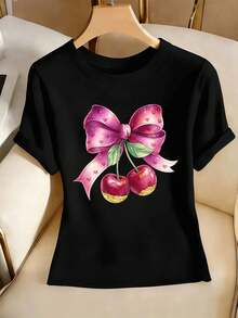 Women T-Shirts - Black - View 2