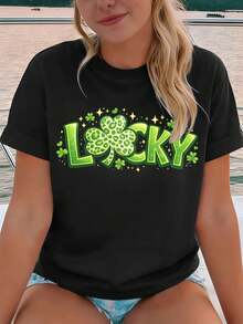 Dam-T-shirts - Svart - Visa 1