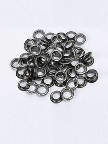 50pcs Metal Ring Eyelet Buttons, 4-6mm Metal Ring Buckles With Washers, Metal Buttons, Durable Rivet Fasteners, Suitable For Bags, Shoes, Tents, Belts And Curtains, Decorative And Functional Button Accessories - Multicolor - View 6