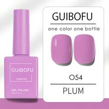 1 pieza Esmalte de uñas en gel No.054 de la marca GUIBOFU - Rosa vieja - Ver 13