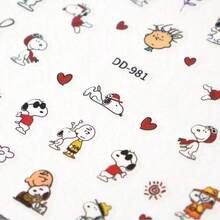 1 miếng dán móng tay tự dính hình Snoopy hoạt hình dễ thương mới, phụ kiện trang trí móng tay, quà tặng năm mới, quà tặng ngày Valentine, quà tặng lễ Phục sinh [Kiểu ngẫu nhiên] - Nhiều màu - Xem 5