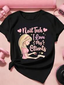 Women T-Shirts - Black - View 2