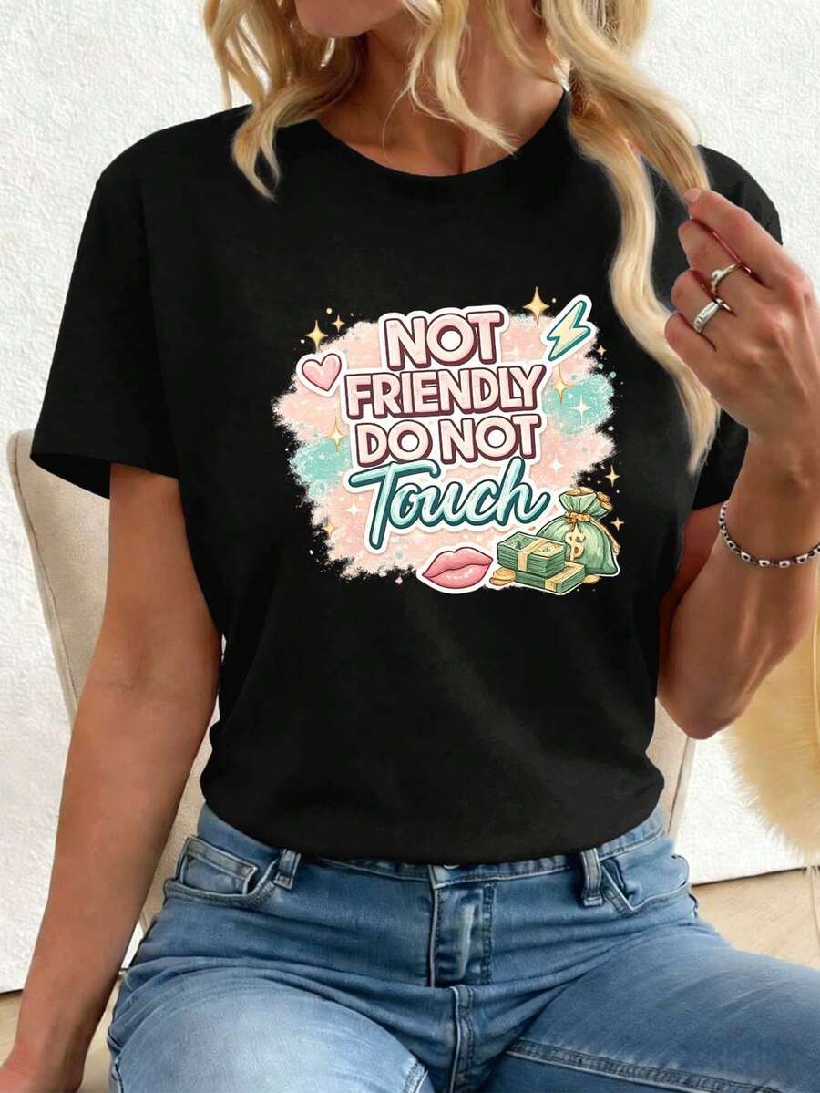 Women T-Shirts - Black - View 1